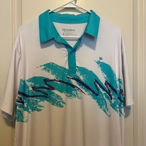 90’s Cup Rip ‘N Sip Design Mens Golf Polo